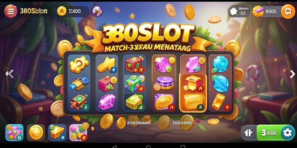 Tampilan gameplay seru dalam 380SLOT dengan karakter lucu.