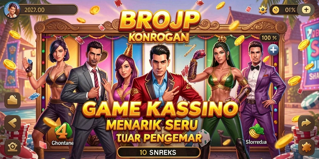 Gameplay seru dan menantang di BROJP, aplikasi Kasino yang menghibur.