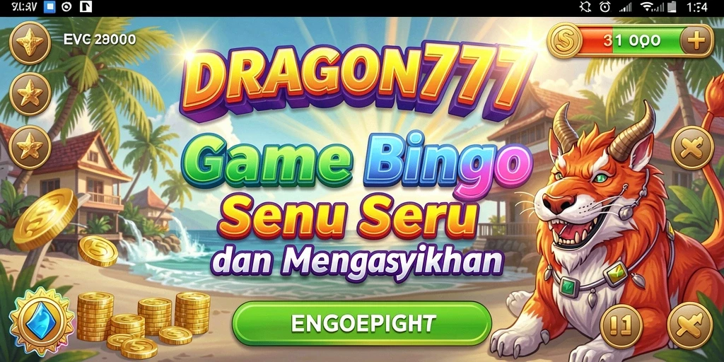 Tampilan gameplay utama DRAGON777 yang menarik dan mendebarkan.