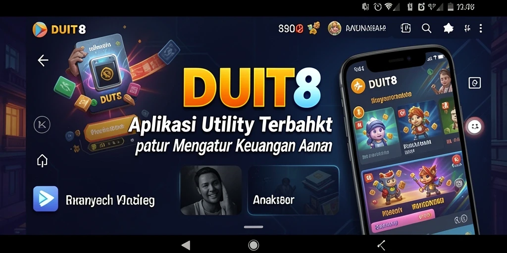 Tampilan grafis dari fitur pengelolaan keuangan di DUIT8.