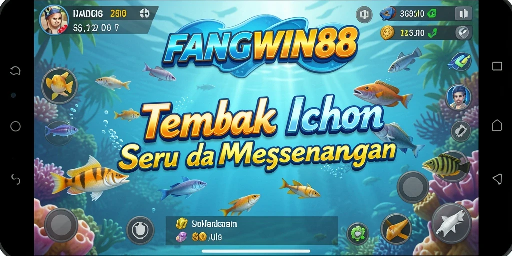 Gameplay mengasyikkan FANGWIN88 saat berburu ikan.