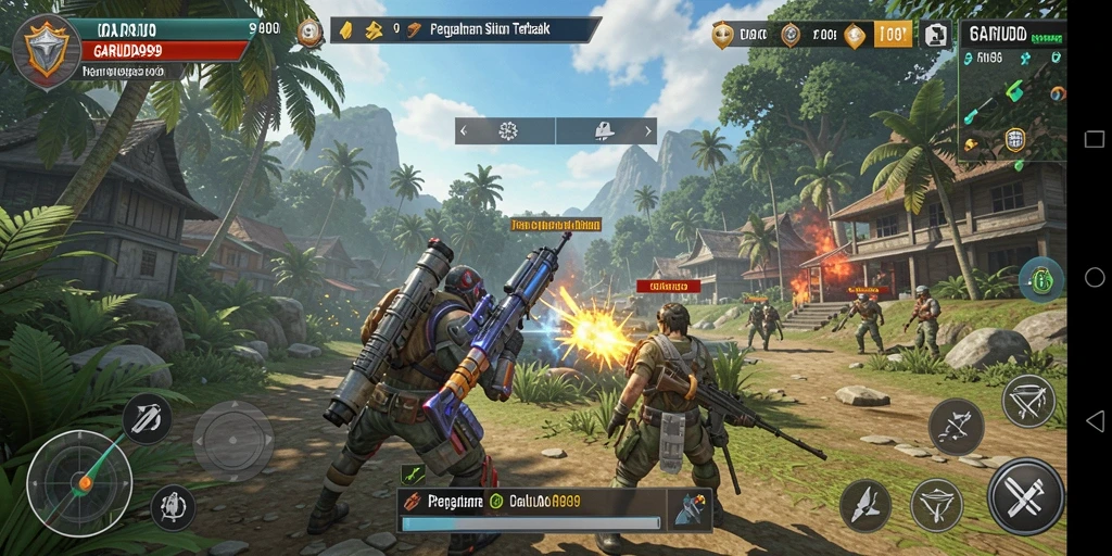 Screenshot GARUDA999 menunjukkan gameplay Simulation yang menantang dan menarik.
