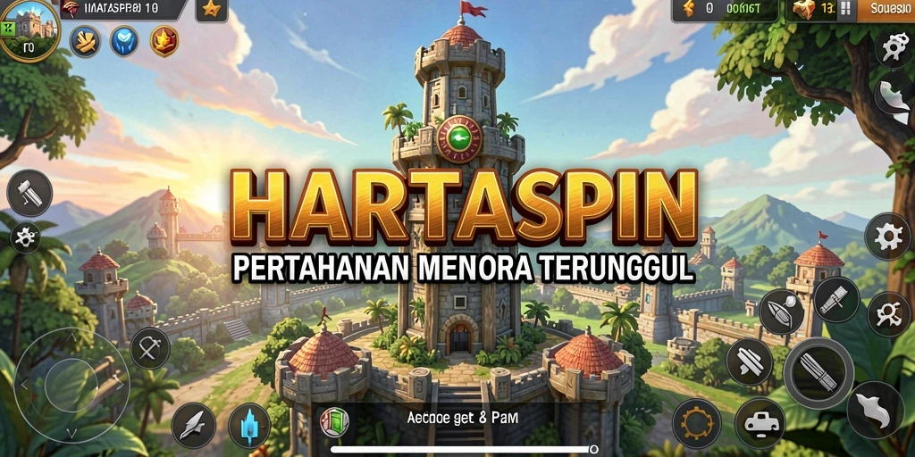 Tampilan gameplay HARTASPIN yang mendebarkan dan penuh strategi.