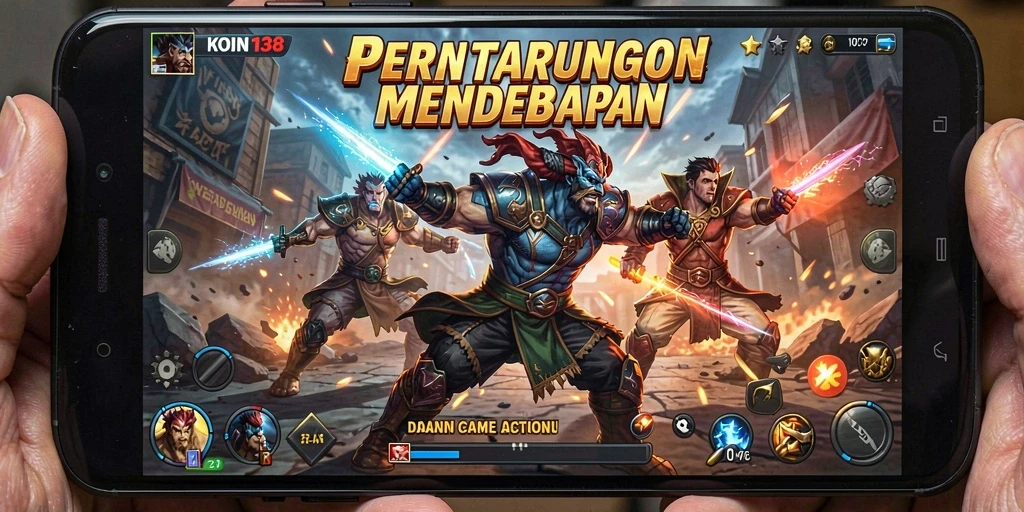 Gameplay KOIN138 yang seru dan mendebarkan dalam pertarungan Action.