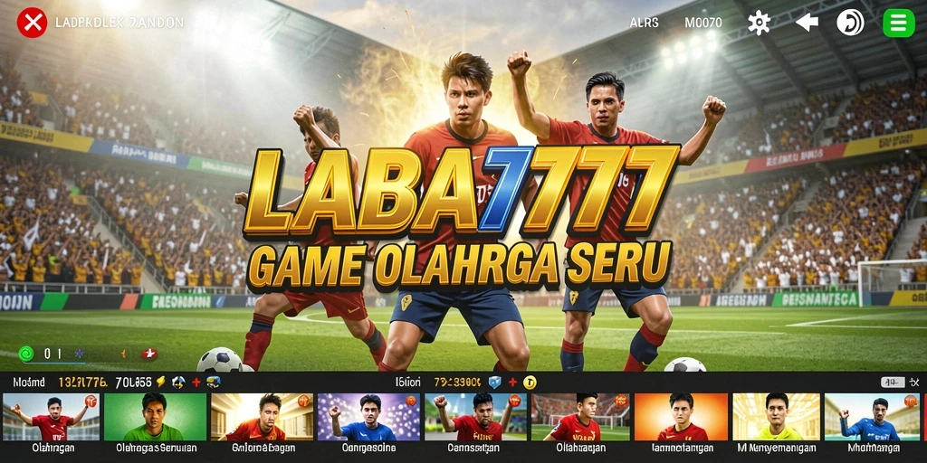 Tampilan gameplay LABA777 yang seru dengan aksi olahraga intens.