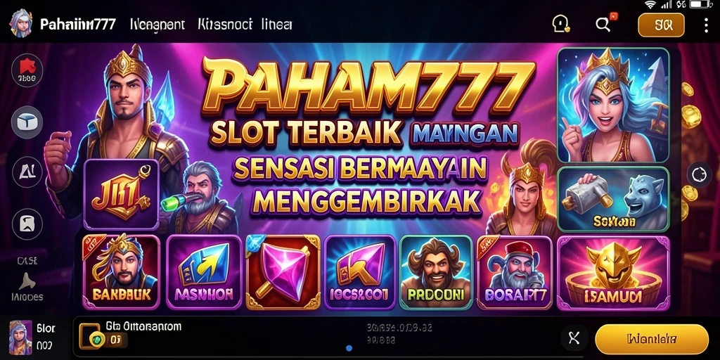 Tampilan menarik dari permainan Slot PAHAM777 saat beraksi.