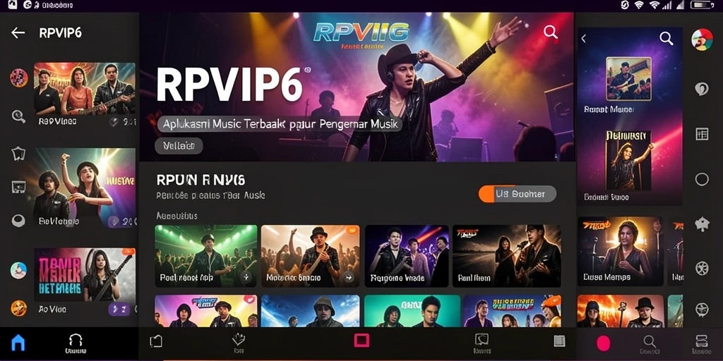 Tampilan gameplay <strong>RPVIP6</strong> yang menonjolkan pengalaman mendengarkan musik terbaik.