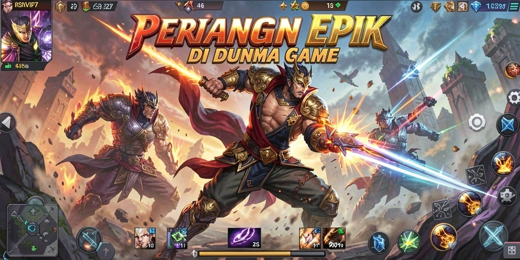 Gameplay seru RSNVIP7 dengan pertarungan mendebarkan.