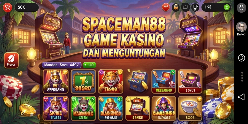 Tampilan gameplay menarik dari SPACEMAN88 dengan grafis yang memukau.