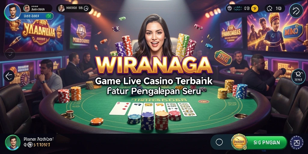 Tampilan gameplay menarik dari WIRANAGA Live Casino.